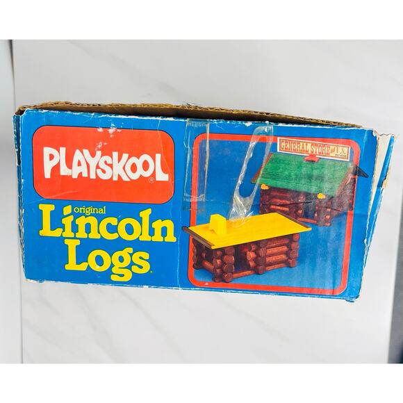 VINTAGE (1986) LINCOLN LOGS PLAYSKOOL 97 PIECES - Picture 10 of 12